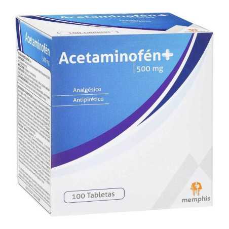 ACETAMINOFEN 500 MG 100 TBS MP ACETAMINOFEN 