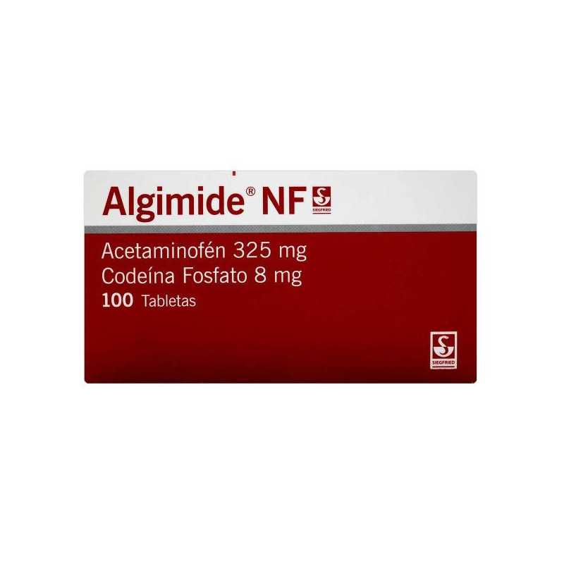 ALGIMIDE NF 325/8 MG 100 TABLETAS ACETAMINOFEN CODEINA