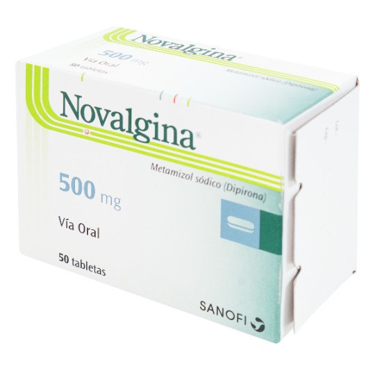 NOVALGINA 500 MG 50 TBS DIPIRONA