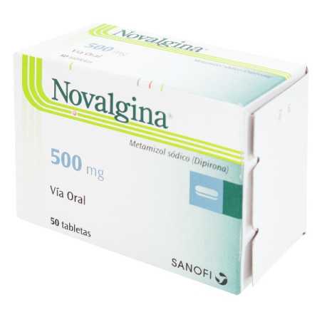 NOVALGINA 500 MG 50 TBS DIPIRONA