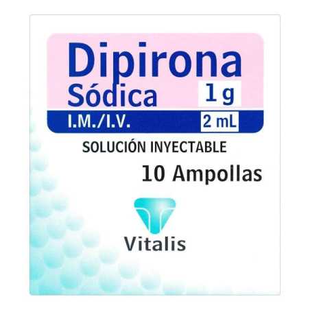 DIPIRONA 1 GR/2 ML 10 AMPOLLAS VT DIPIRONA