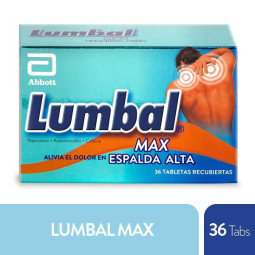 LUMBAL MAX 250 MG 36 TAB ACETAMINOFEN NAPROXENO SODICO CAFEI