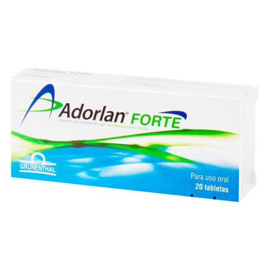 ADORLAN FORTE COM 20 TAB DICLOFENACO -TRAMADOL