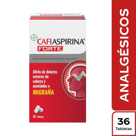 CAFIASPIRINA FORTE 650MG 36 TAB ACIDO ACETILSALICILICO-CAFEI