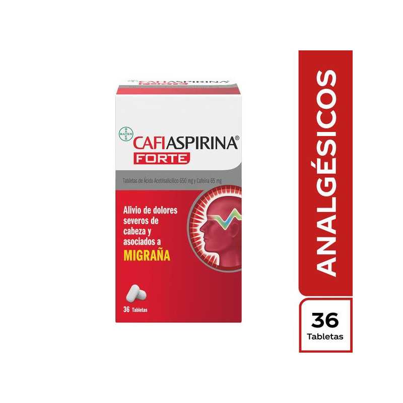 CAFIASPIRINA FORTE 650MG 36 TAB ACIDO ACETILSALICILICO-CAFEI