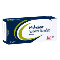 HIDROLAN 25 MG 20 TABLETAS ICOM (PUMCV) (HIDROXICINA)