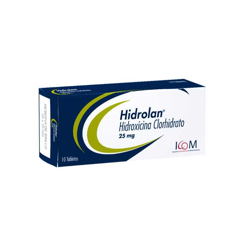 HIDROLAN 25 MG 20 TABLETAS ICOM (PUMCV) (HIDROXICINA) HIDROLAN 25 MG 20 TABLETAS ICOM (PUMCV) (HIDROXICINA)