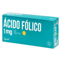ACIDO FOLICO 1 MG 400 TABLETAS LP ACIDO FOLICO 