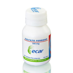 SULFATO FERROSO 300 MG 100 TABLETAS EC FERROSO SULFATO
