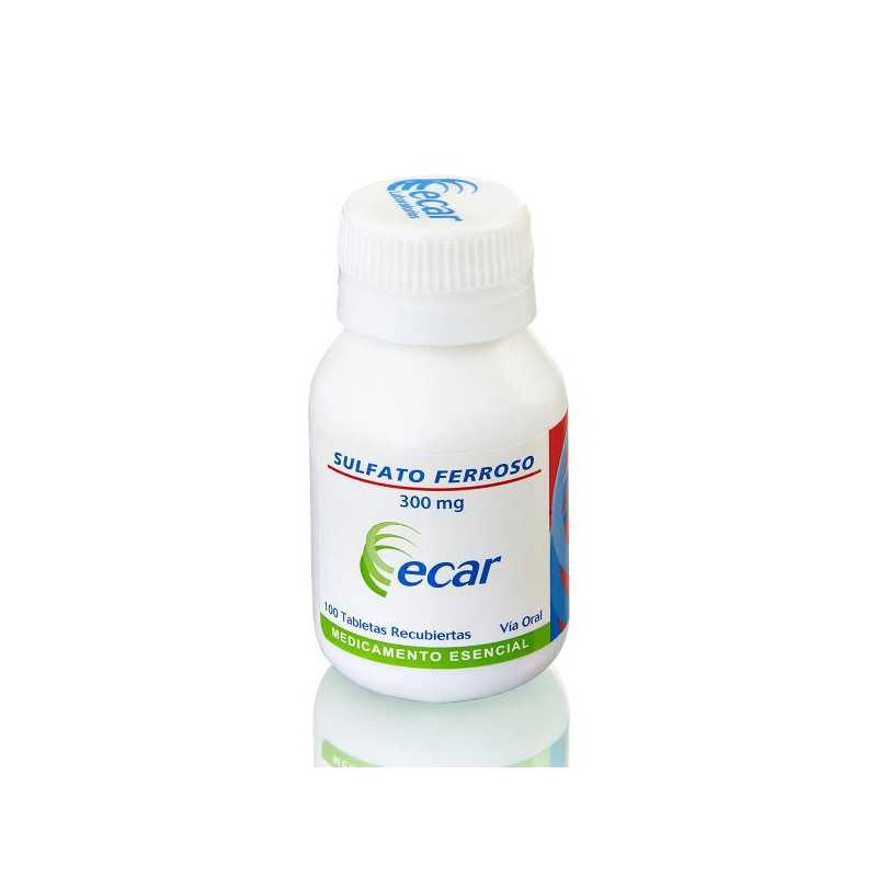 SULFATO FERROSO 300 MG 100 TABLETAS EC FERROSO SULFATO