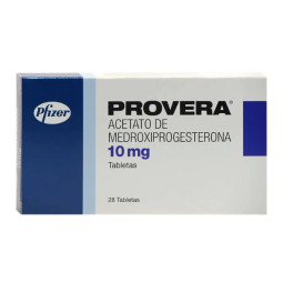 PROVERA 10 MG 28 TABLETAS MEDROXIPROGESTERONA