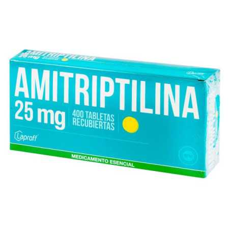 AMITRIPTILINA 25 MG 400 TABLETAS LP AMITRIPTILINA