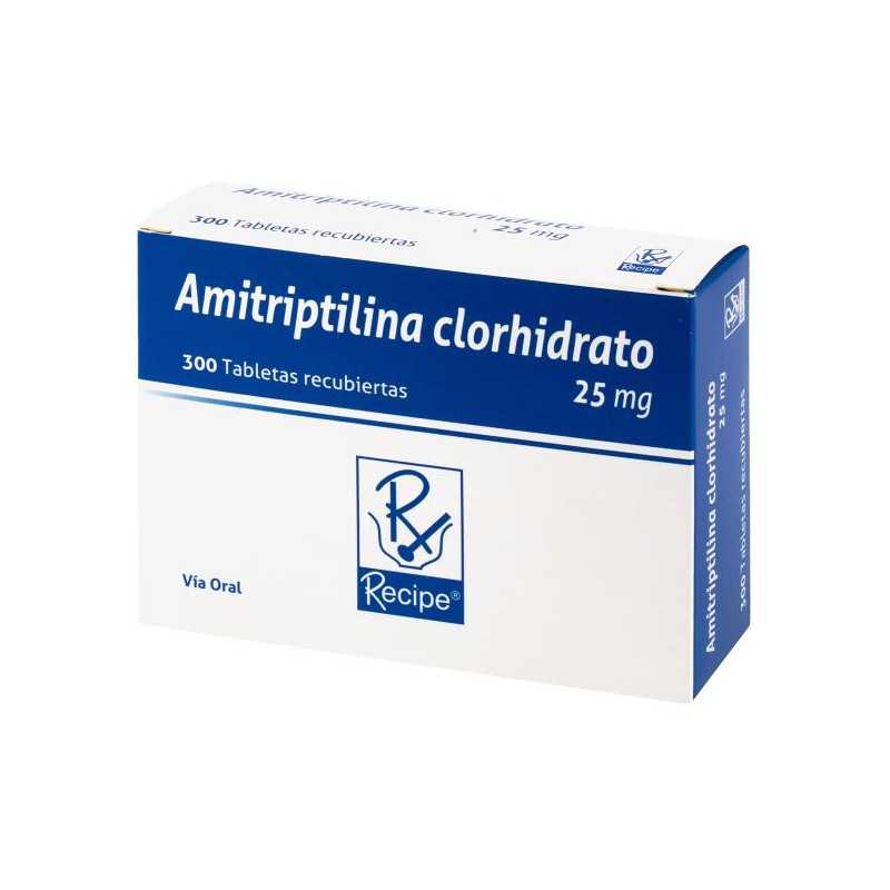AMITRIPTILINA 25 MG 300 TABLETAS RC AMITRIPTILINA