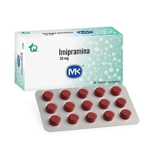 IMIPRAMINA 25 MG 60 TABLETAS MK (PAE) IMIPRAMINA