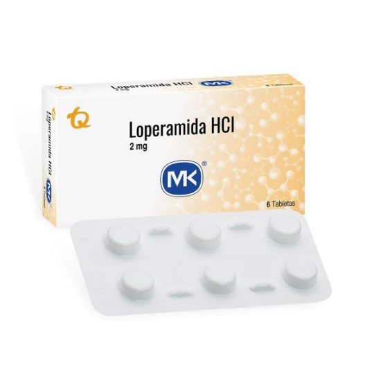 LOPERAMIDA 2 MG 6 TABLETAS MK LOPERAMIDA LOPERAMIDA 2 MG 6 TABLETAS MK LOPERAMIDA