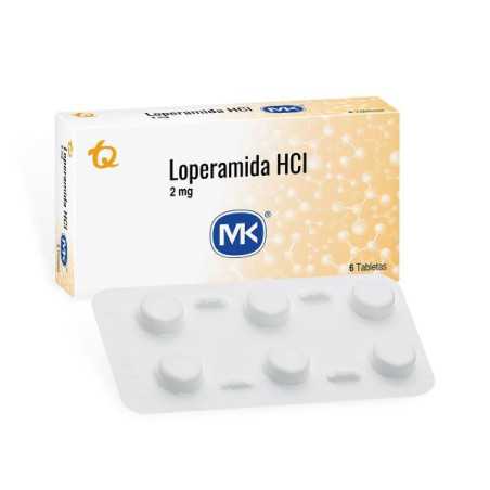 LOPERAMIDA 2 MG 6 TABLETAS MK LOPERAMIDA