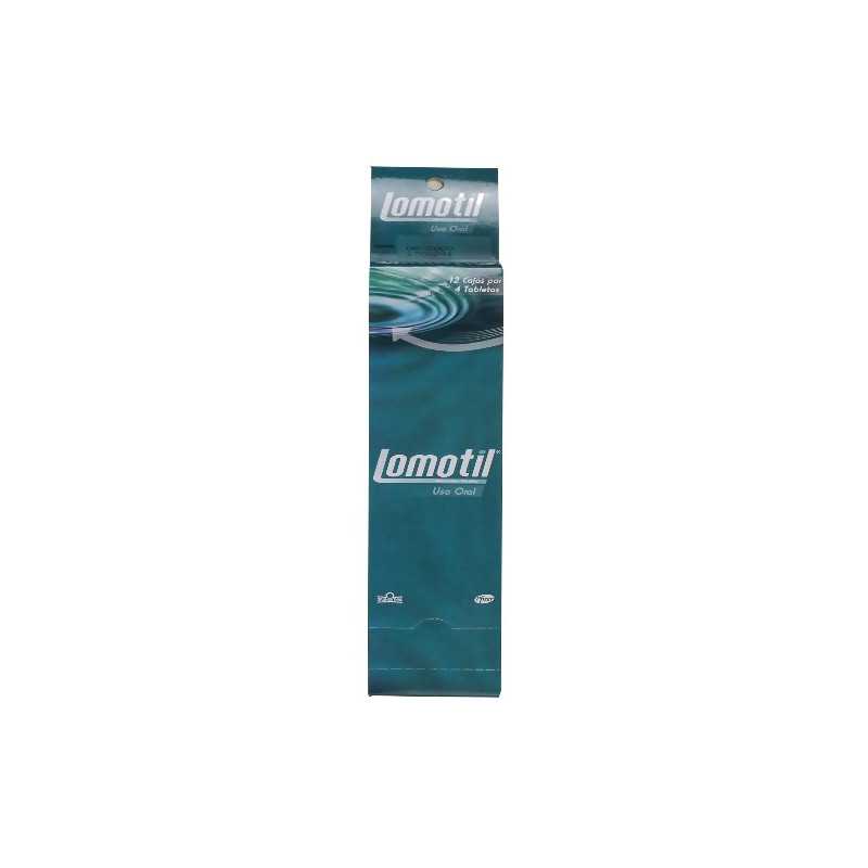 LOMOTIL 2.5 MG 12 CAJAS X 4 TABLETAS DIFENOXILATO Y ATROPINA