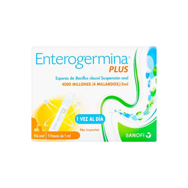 ENTEROGERMINA PLUS 5 AMPOLLAS BEBIBLES BACILOS LACTICOS