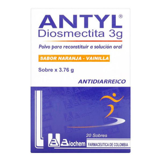 ANTYL 3 GR 20 SOBRES DIOSMECTITA ANTYL 3 GR 20 SOBRES DIOSMECTITA