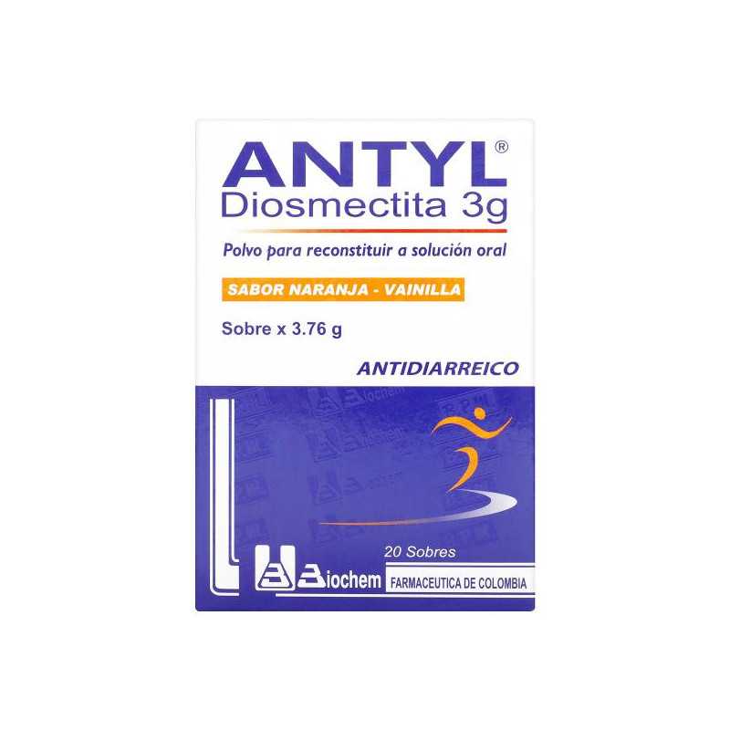 ANTYL 3 GR 20 SOBRES DIOSMECTITA ANTYL 3 GR 20 SOBRES DIOSMECTITA