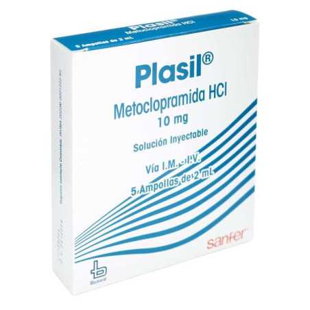 PLASIL 5 AMPOLLAS METOCLOPRAMIDA