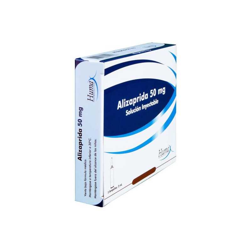 ALIZAPRIDA 50 MG/2 ML 5 AMPS HP ALIZAPRIDA