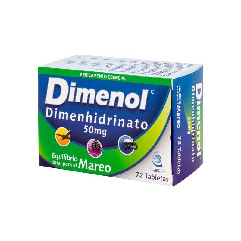 DIMENOL 50 MGS X 72 TBS (PUMCV) (DIMENHIDRINATO) DIMENOL 50 MGS X 72 TBS (PUMCV) (DIMENHIDRINATO)