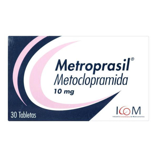 METROPRASIL 10 MG 30 TABLETAS ICOM (PUMCV) METOCLOPRAMIDA