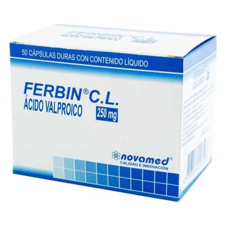 FERBIN CL 250 MG 50 CAPSULAS ACIDO VALPROICO