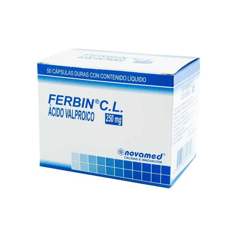 FERBIN CL 250 MG 50 CAPSULAS ACIDO VALPROICO FERBIN CL 250 MG 50 CAPSULAS ACIDO VALPROICO