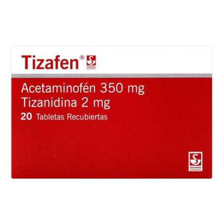 TIZAFEN 20 TABLETAS(PB) (DA) TIZANIDINA