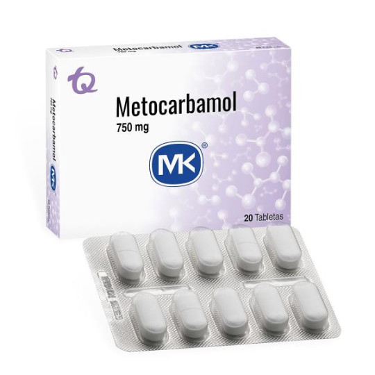 METOCARBAMOL 750 MG 20 TABLETAS MK METOCARBAMOL METOCARBAMOL 750 MG 20 TABLETAS MK METOCARBAMOL