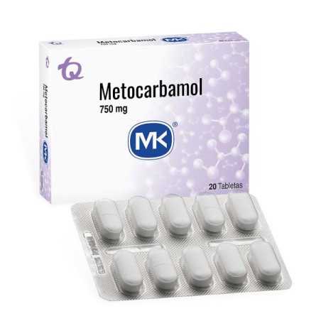 METOCARBAMOL 750 MG 20 TABLETAS MK METOCARBAMOL