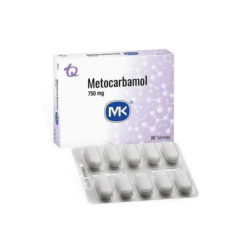 METOCARBAMOL 750 MG 20 TABLETAS MK METOCARBAMOL METOCARBAMOL 750 MG 20 TABLETAS MK METOCARBAMOL