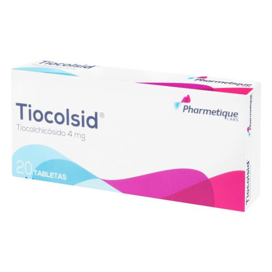 TIOCOLSID 4 MG 20 TABLETAS TIOCOLSID TIOCOLSID 4 MG 20 TABLETAS TIOCOLSID