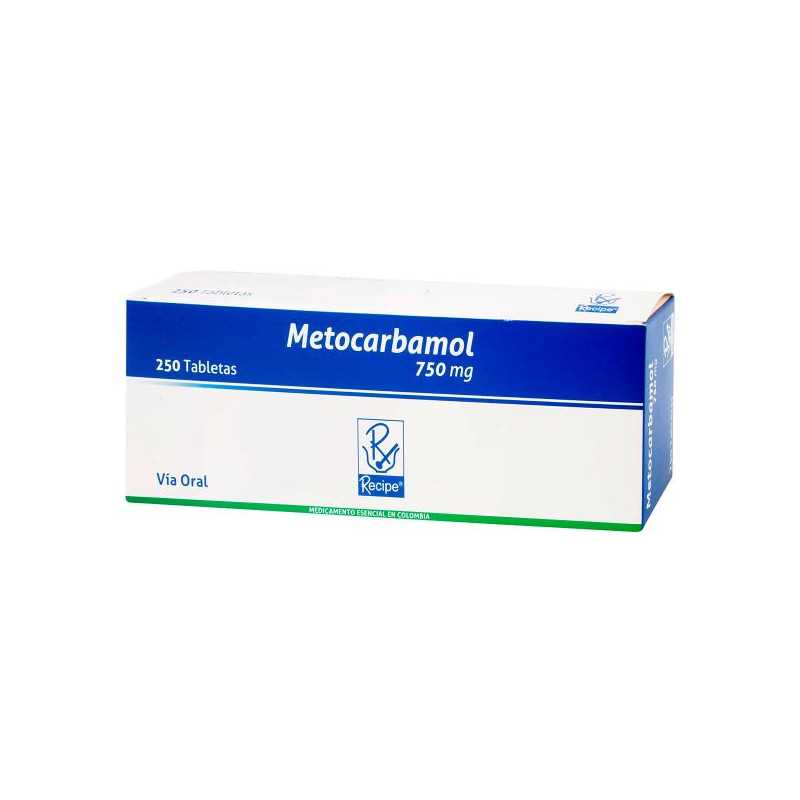 METOCARBAMOL 750 MG 250 TABLETAS RC METOCARBAMOL 