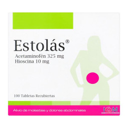 ESTOLAS 325/10 MG 100 TABLETAS (PUMCV) HIOSCINA ACETAMINOFEN