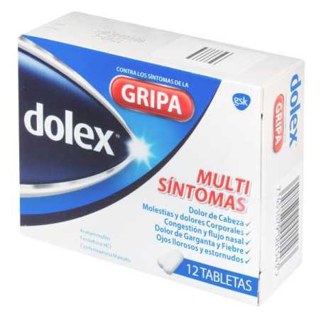 DOLEX GRIPA 12 TABLETAS ACETAMINOFEN