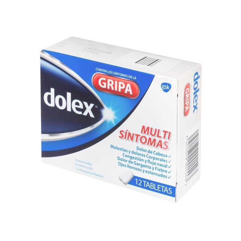 DOLEX GRIPA 12 TABLETAS ACETAMINOFEN