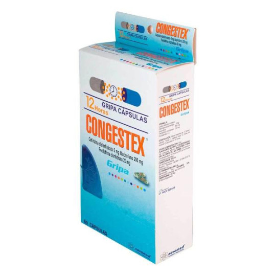 CONGESTEX 60 CAPSULAS IBUPROFEN-FENILEFRINA-CETIRIZINA