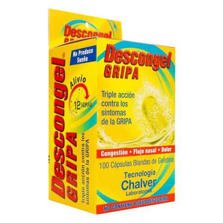 DESCONGEL GRIPA 100 CAP.BLANDA GELAT.(A) ASTEMIZOL-FENILPROPANOLAMINA.ACETAM.