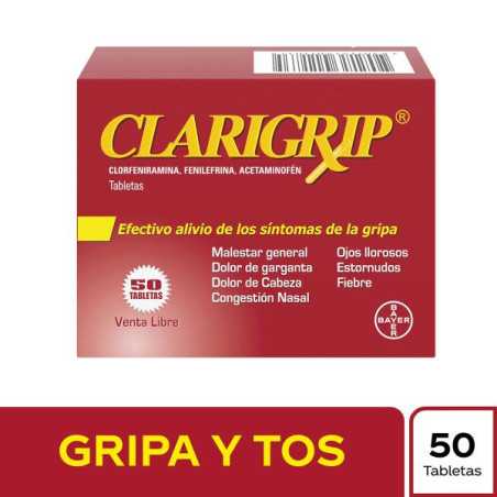 CLARIGRIP 50 TABLETAS(A) LORATADINA