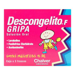 3 DESCONGELITO F GOTAS 15 MILILITROS LORATADINA-FENILPROPANOLAMINA