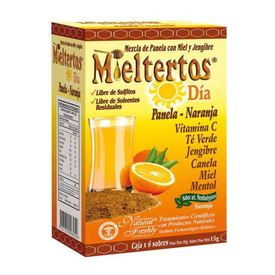MIELTERTOS DIA PANELA NARANJA 6 SBS SOBRES
