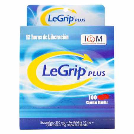 LEGRIP PLUS 100 CAPSULAS BLANDAS (PUMCV) (ANTIGRIPAL)