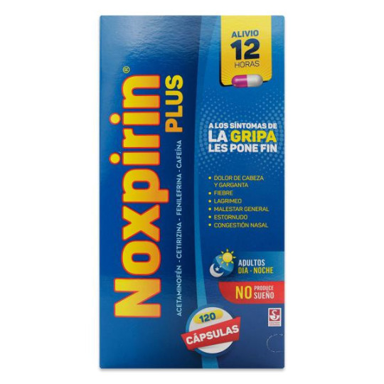 NOXPIRIN PLUS 120 CAP ACETAMINOFEN-FENILEFRINA-CETIRIZINA-CA NOXPIRIN PLUS 120 CAP ACETAMINOFEN-FENILEFRINA-CETIRIZINA-CA