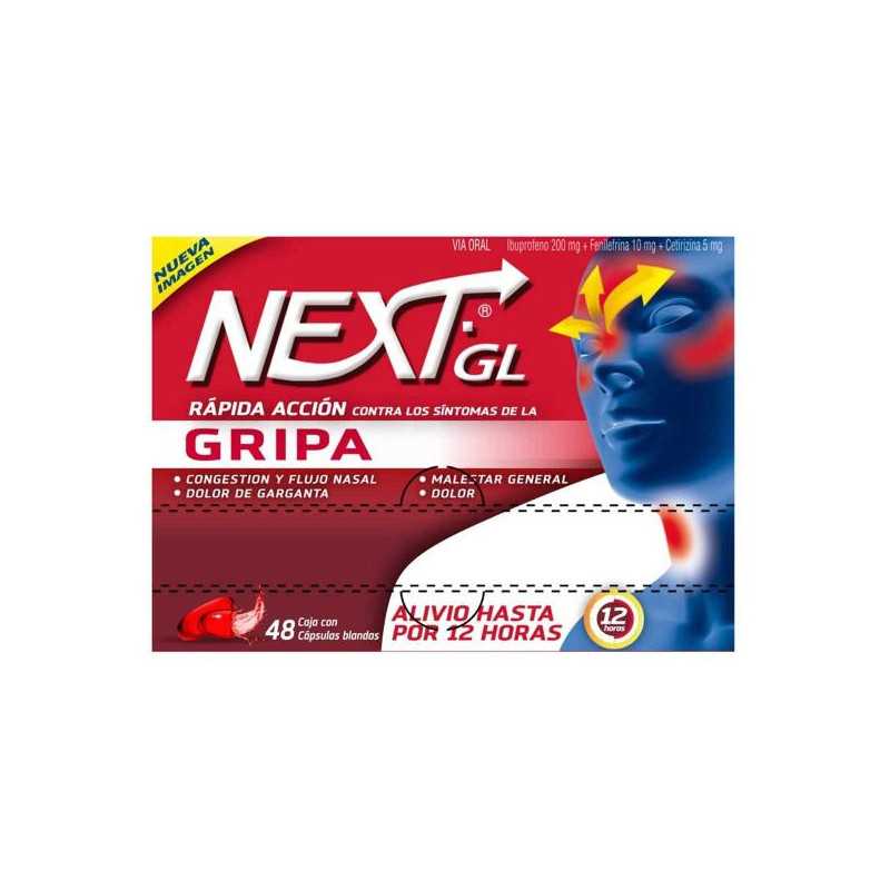 NEXT GEL GRIPA 48 CAPSULAS BLANDAS (SF) NEXT GEL GRIPA 48 CAPSULAS BLANDAS (SF)