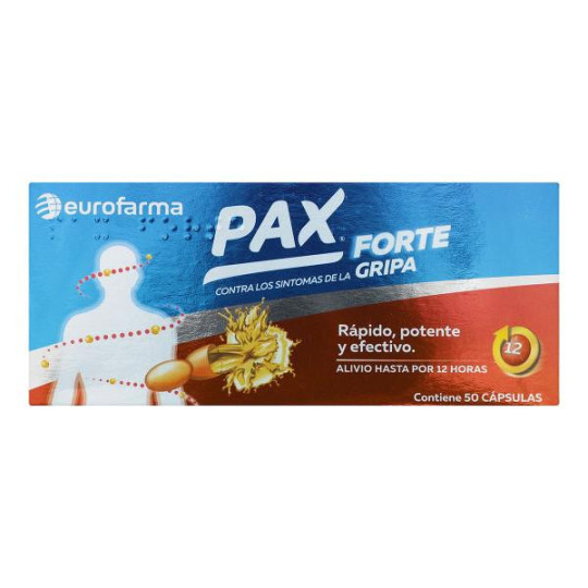 PAX FORTE 400 MG 50 CAP IBUPROFENO-FENILEFRINA-CAFEINA-LEVO