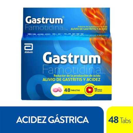 GASTRUM 10 MG 48 TABLETAS FAMOTIDINA