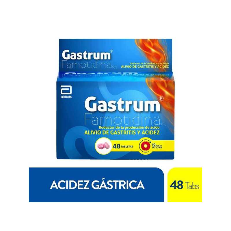 GASTRUM 10 MG 48 TABLETAS FAMOTIDINA GASTRUM 10 MG 48 TABLETAS FAMOTIDINA